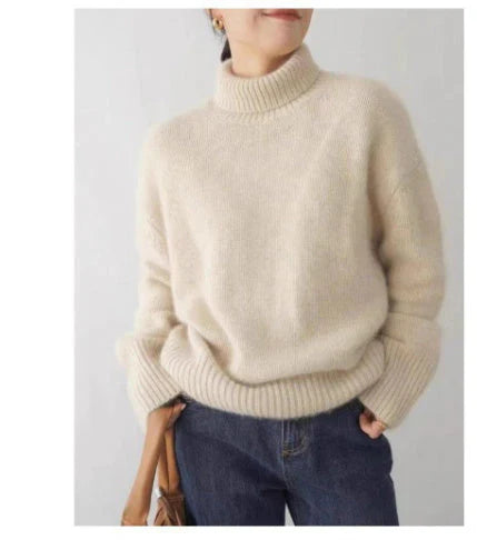 Rollkragenpullover aus Kaschmir – weicher Feinstrick-Pullover, warm & elegant