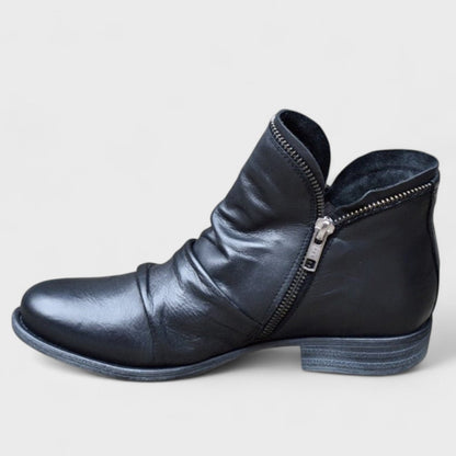 Orthopädische Stiefeletten Damen aus Textil – Ankle Boots, Detailansicht