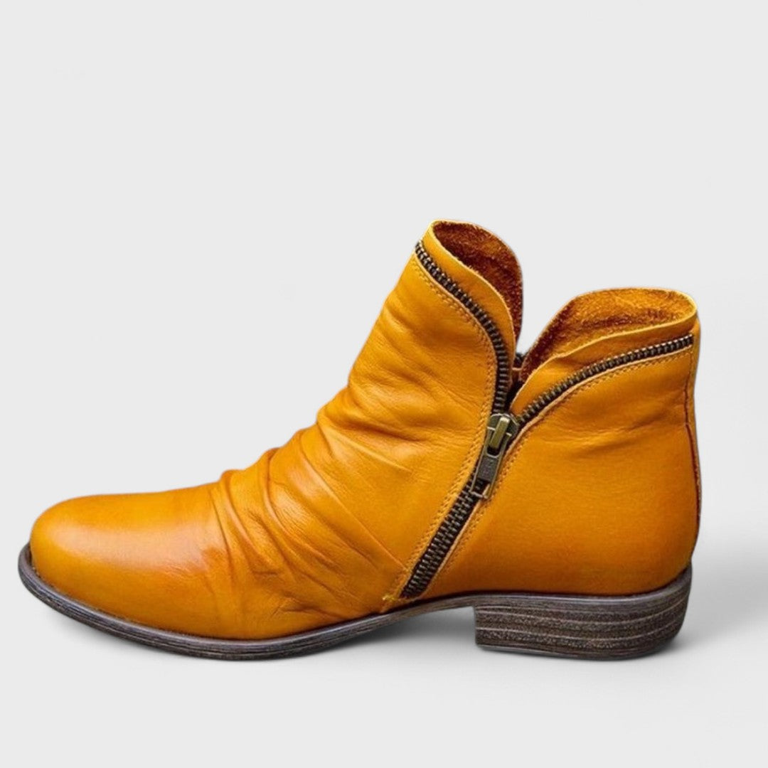 Orthopädische Stiefeletten Damen aus Textil – Ankle Boots, Detailansicht