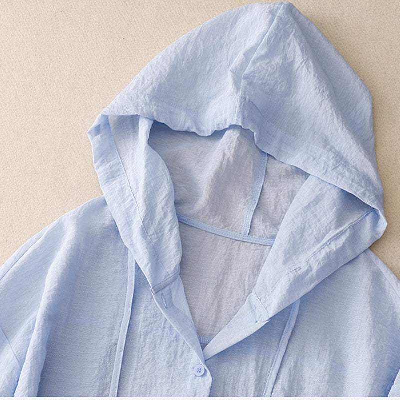 Leichte Kapuzenjacke Damen im lockeren Schnitt