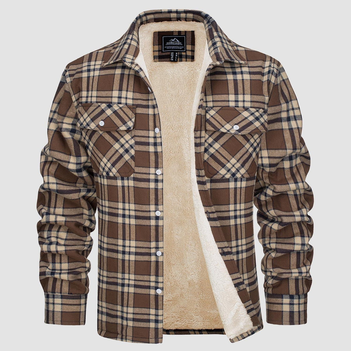 Herren Hemdjacke im Karo-Design