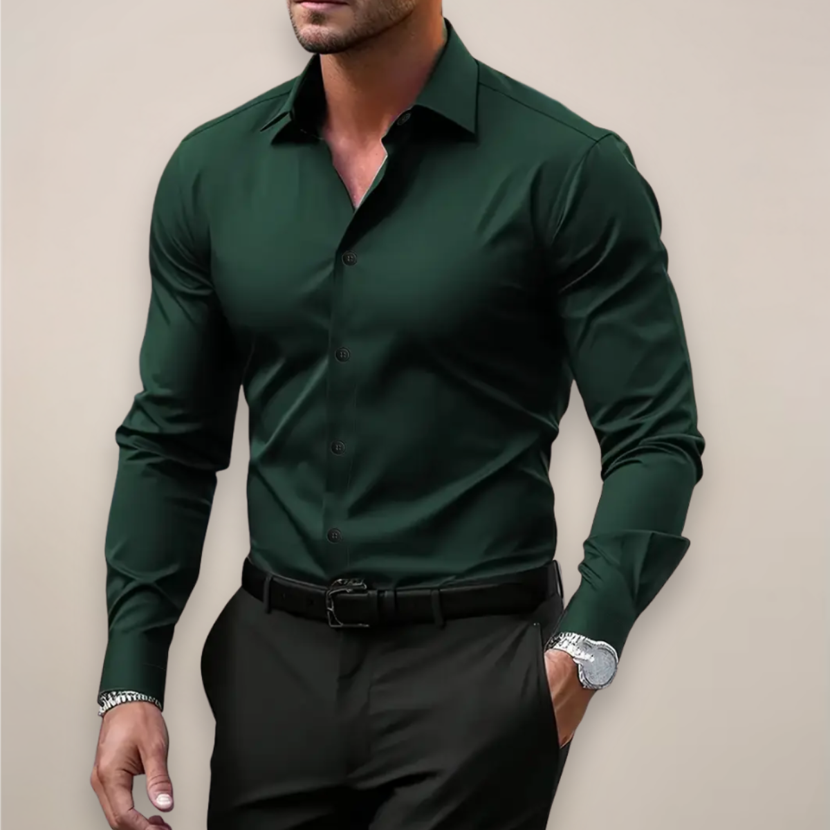 Herren Slim Fit Hemd für den Frühling