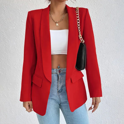 Eleganter Blazer Damen aus Polyester-Baumwolle