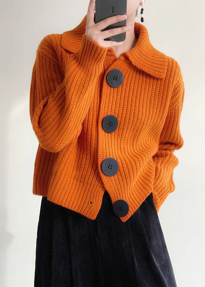 Strickjacke Damen mit Bubikragen Cardigan