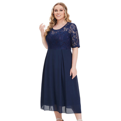Fließendes Maxikleid Damen aus Chiffon