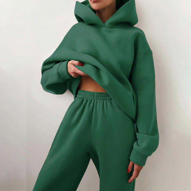 Jogging-Set aus Leinen – Freizeitanzug mit Jacke und Hose