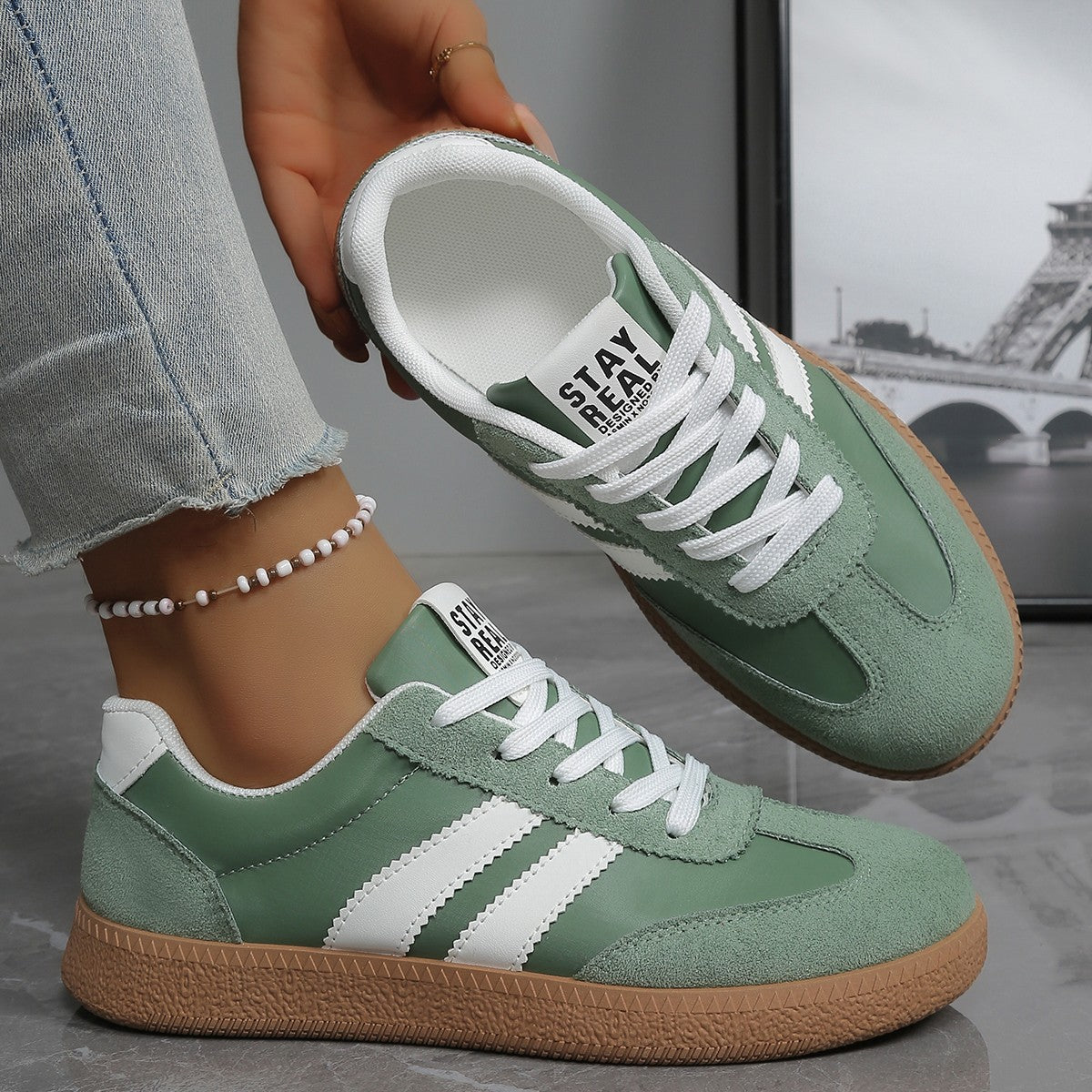 Damen Komfort-Schuhe ergonomische Sneaker