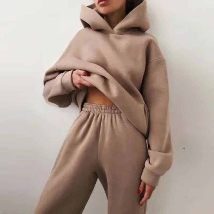 Jogging-Set Damen aus Polyester mit Jacke und Hose