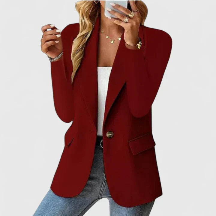 Eleganter Blazer Damen aus Viskose – klassischer taillierter Blazer