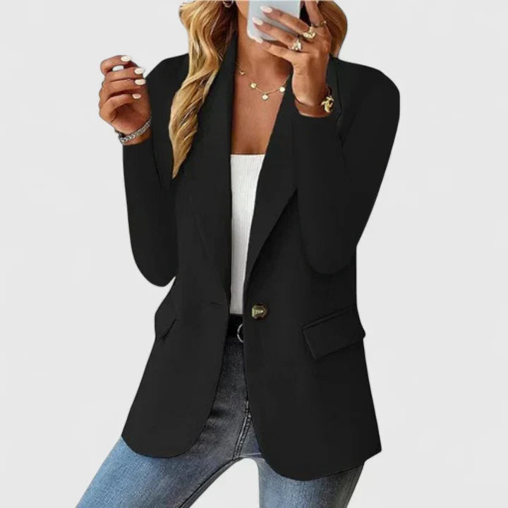Eleganter Blazer Damen aus Viskose – klassischer taillierter Blazer