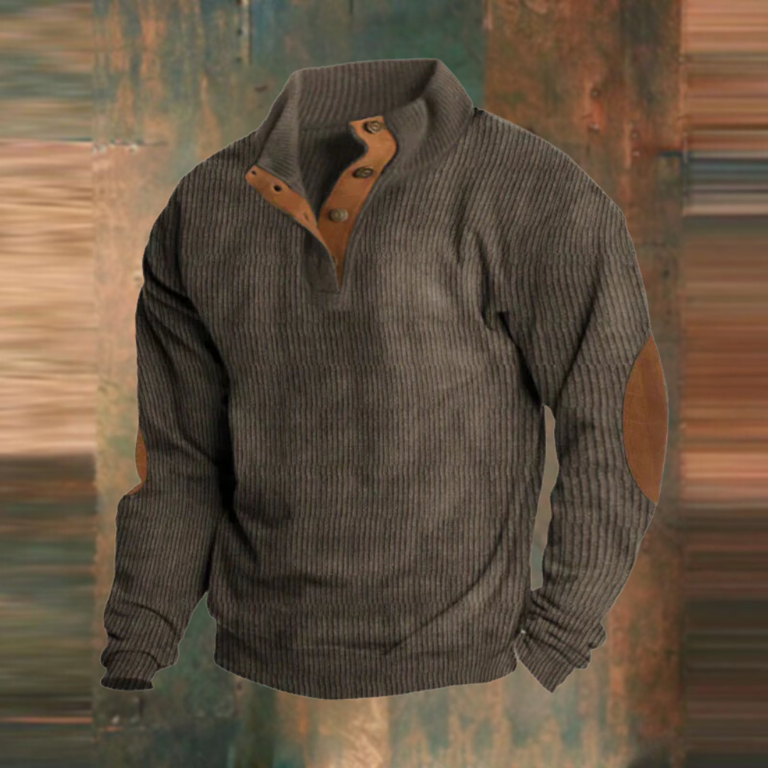 Herren Pullover mit Knopfleiste