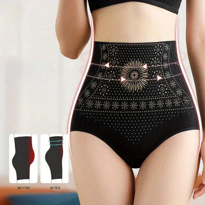 Unterhose mit hohem Bund – Taillenslip mit Musterdetail