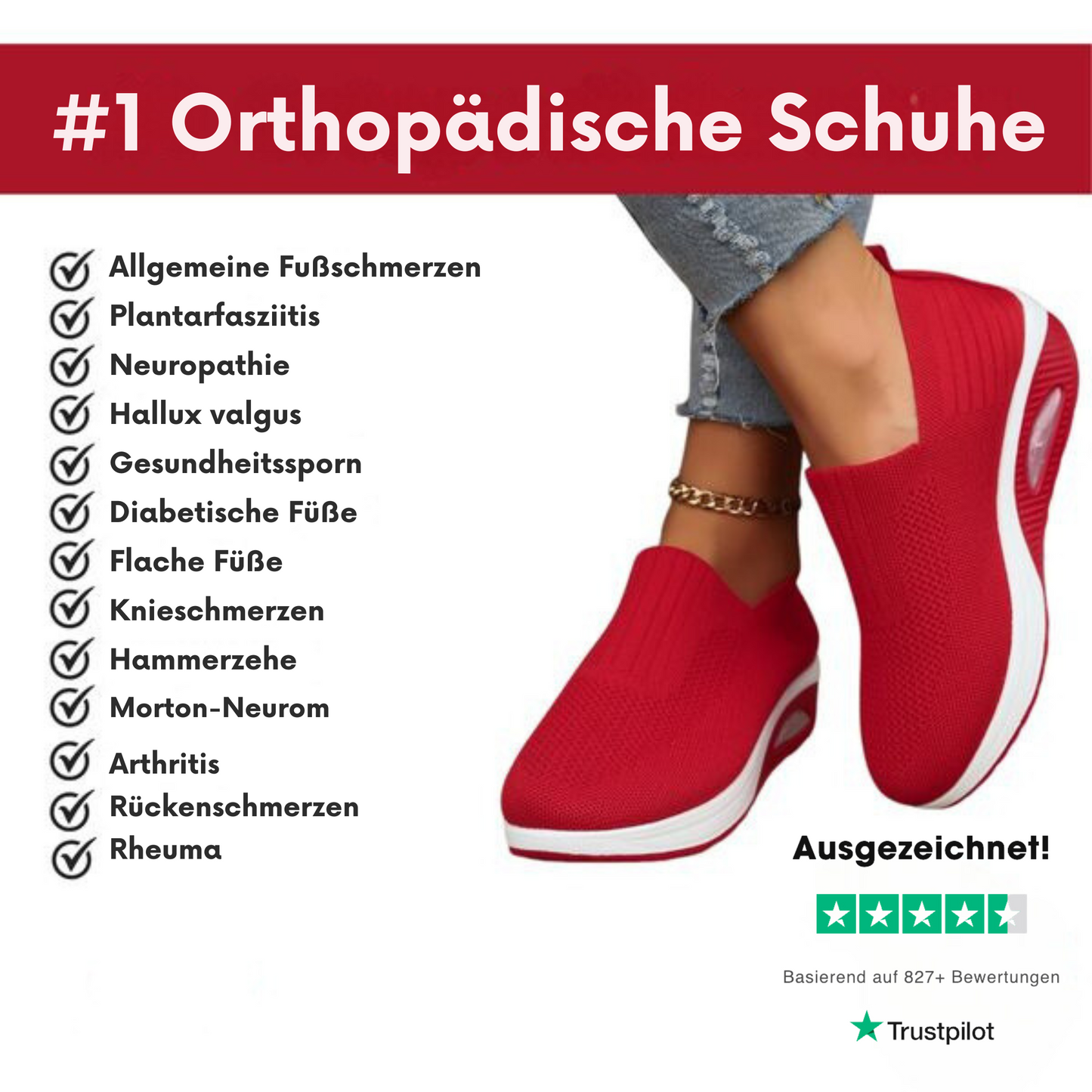 Bequeme Slip-on Schuhe aus Textil – leichte Schuhe mit dämpfender Sohle