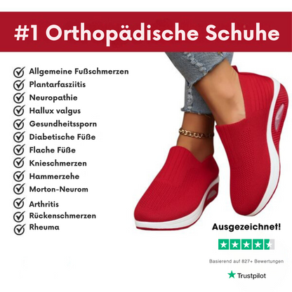 Bequeme Slip-on Schuhe aus Textil – leichte Schuhe mit dämpfender Sohle