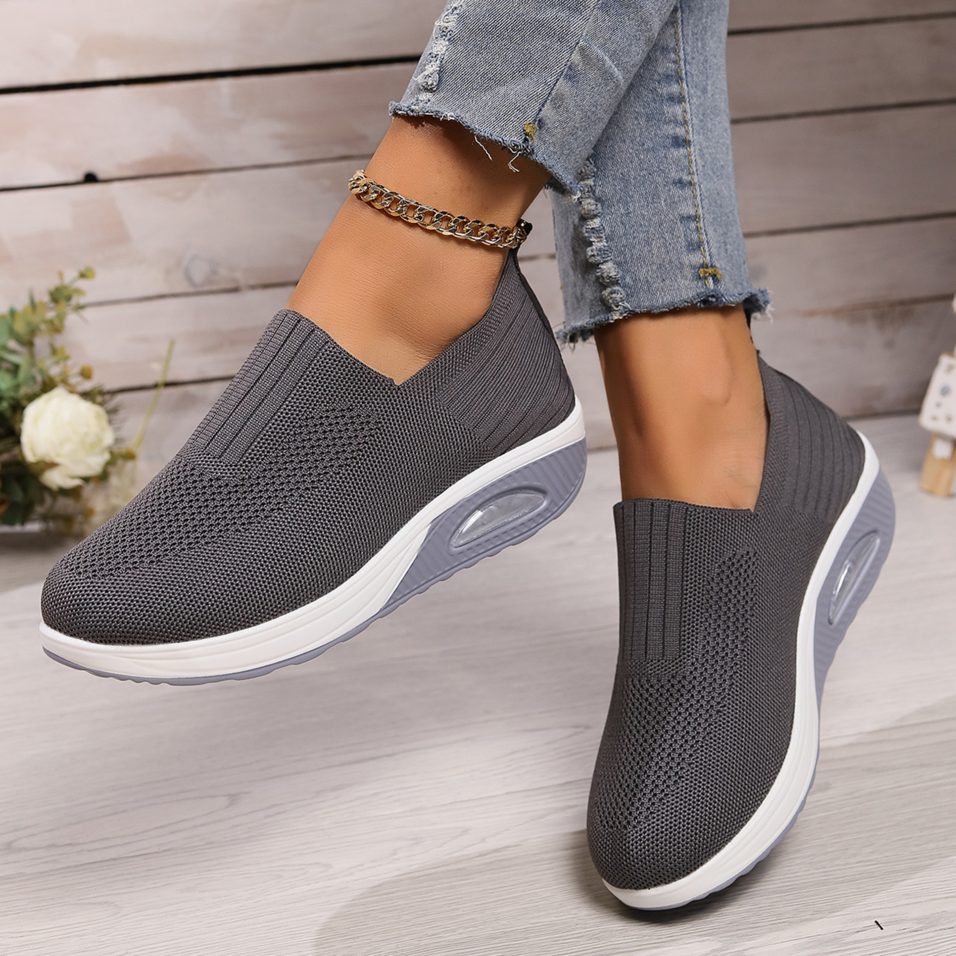Slip-on Schuhe Damen bequem
