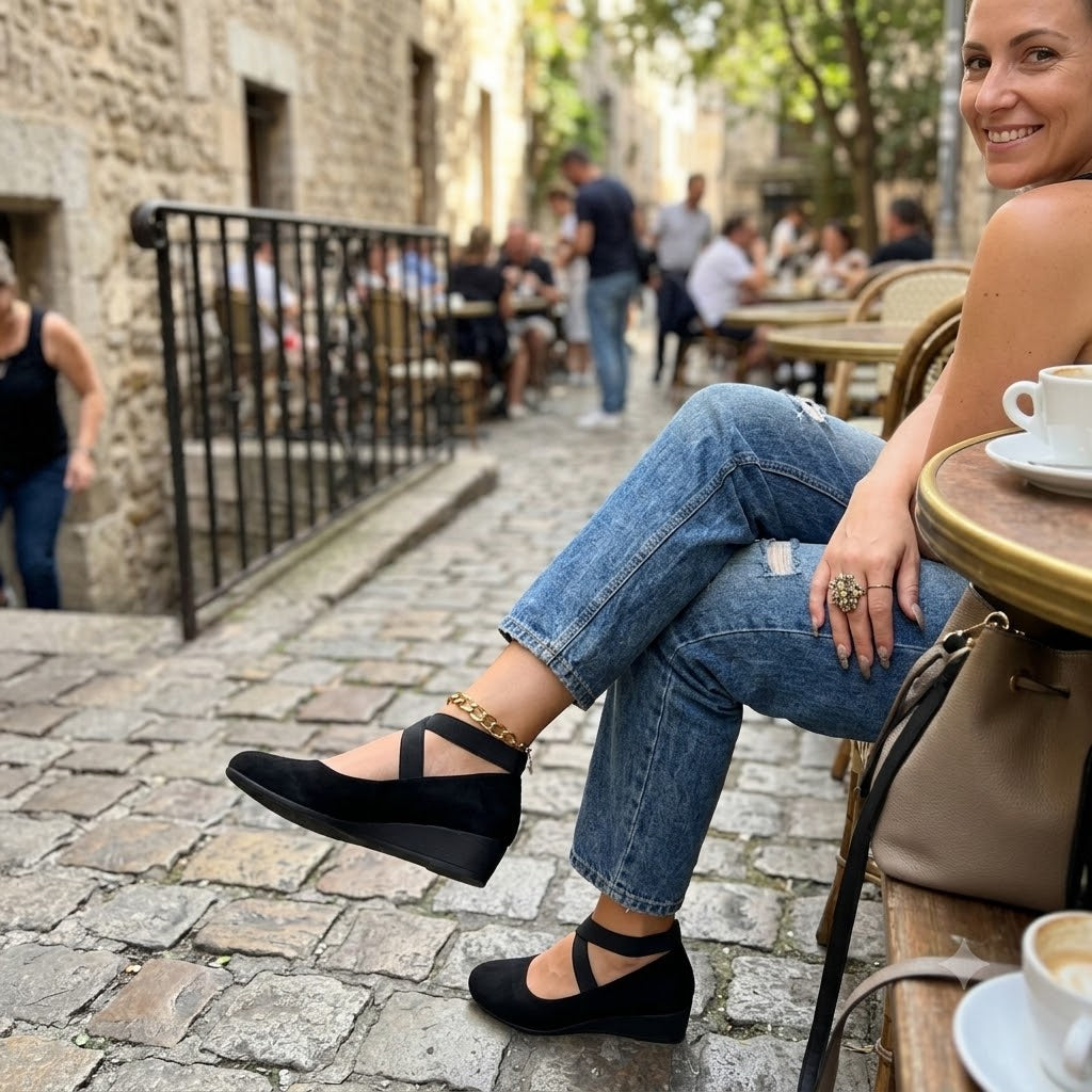 Orthopädische Schuhe Damen aus Textil – bequeme Slip-on-Komfortschuhe