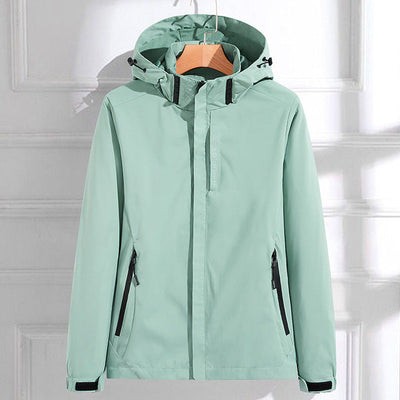 Damen Funktionsjacke mit Kapuze – Jacke mit Reißverschluss