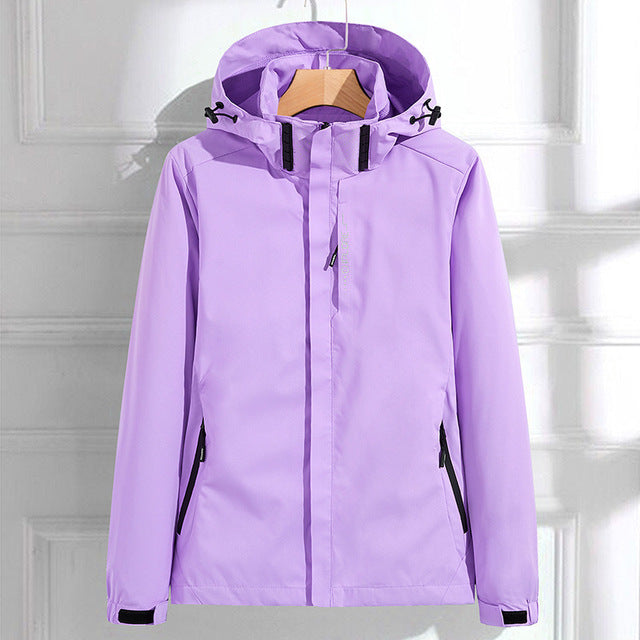 Damen Funktionsjacke mit Kapuze – Jacke mit Reißverschluss