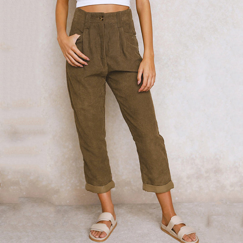 Damen Cordhose stilvoll – bequeme Freizeithose
