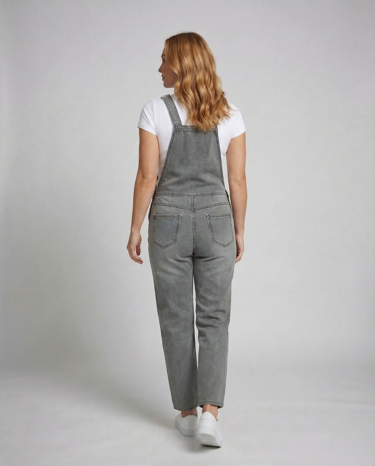 Damen Latzhose aus Denim ärmellos – Jeans-Overall