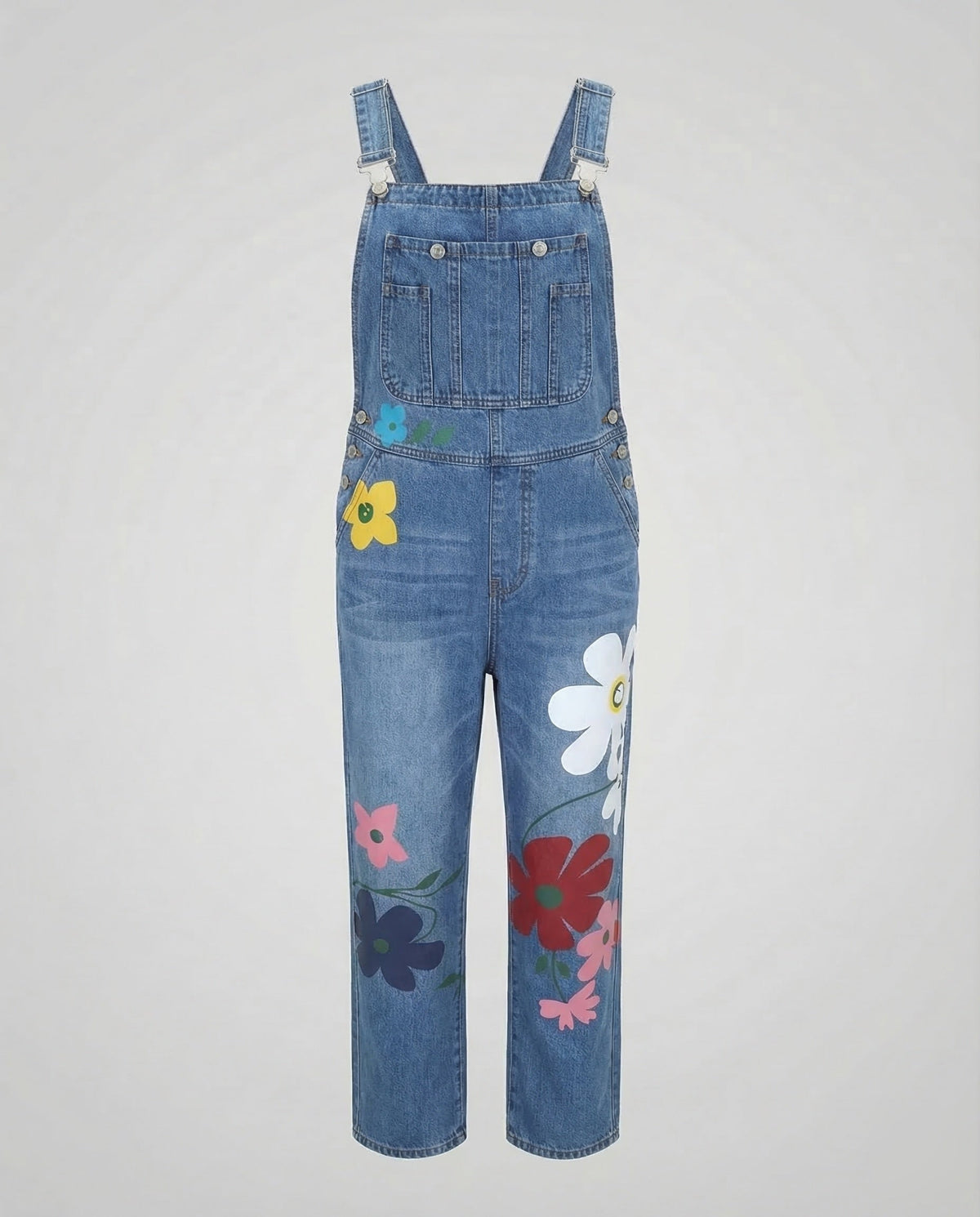 Damen Latzhose aus Denim ärmellos – Jeans-Overall