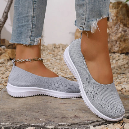 Slip-on Schuhe Damen aus Strick