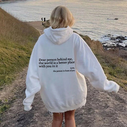 Kapuzenpullover Unisex mit Botschaft