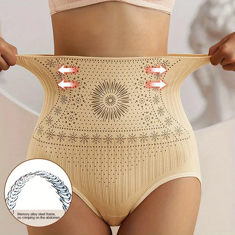 Unterhose mit hohem Bund – Taillenslip mit Musterdetail