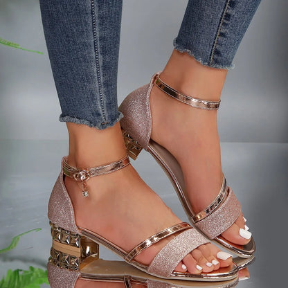 Komfort-Sandalen Damen aus Kunstleder