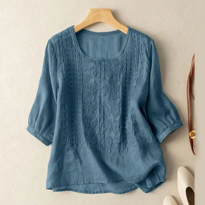 Lockere Bluse Damen mit femininen Details