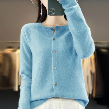 Damen Strickjacke Feinstrick