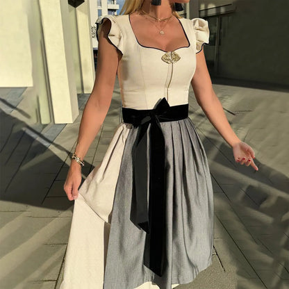 Oktoberfestkleid Damen Dirndl in Weiß