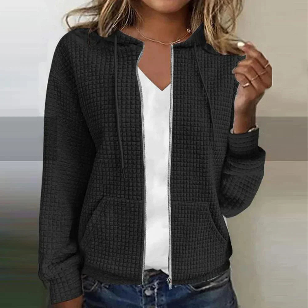 Karierte Jacke Damen aus Baumwolle