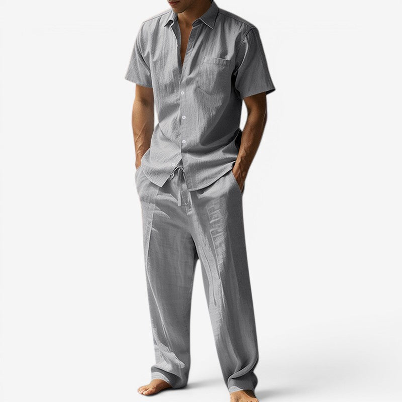 Leichtes Sommer-Set Herren aus Leinen