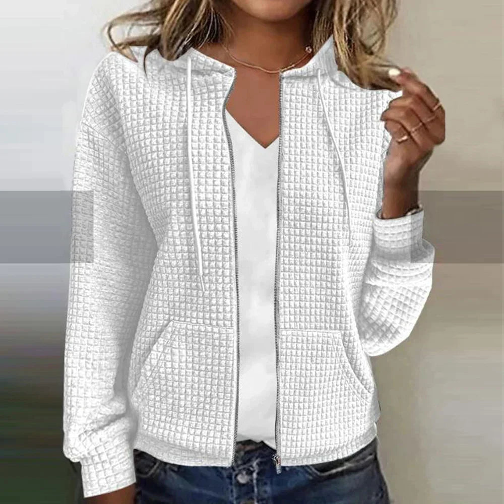 Warme Karo-Jacke Damen