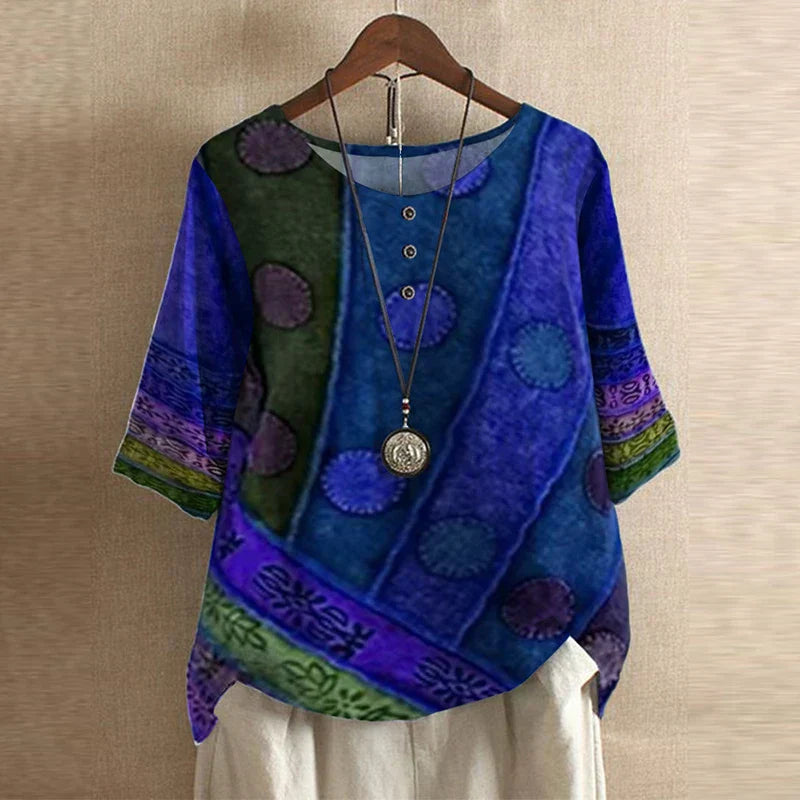 Vintage Bluse Damen floral