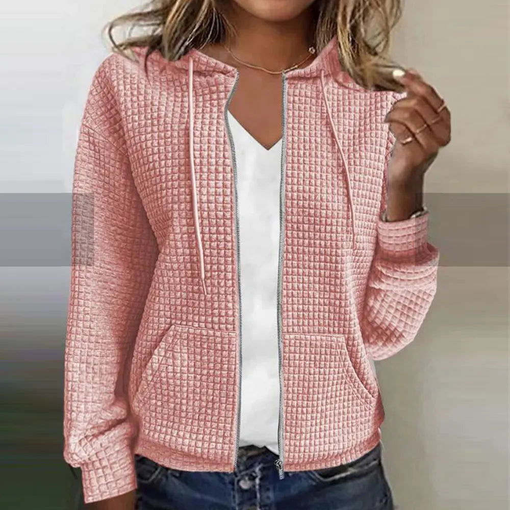 Modische karierte Damenjacke