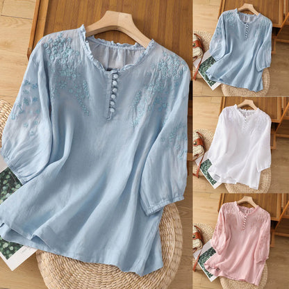 Bluse Damen mit femininen Details