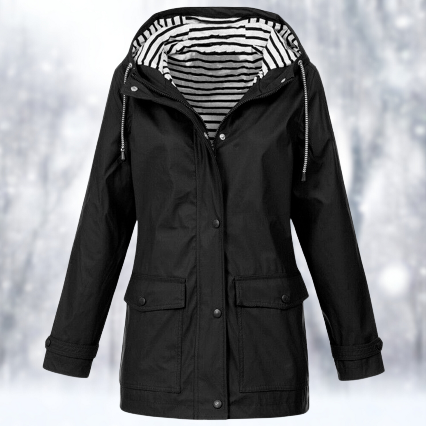 Leichte Outdoorjacke Damen mit Kapuze