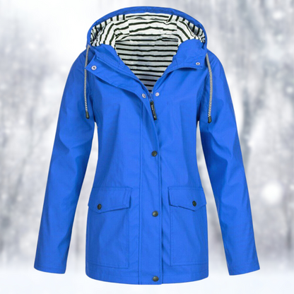 Windjacke Damen mit Kapuze und Taschen