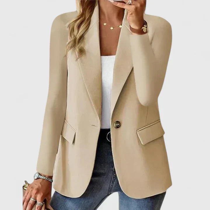 Damen Blazer mit strukturierten Nähten
