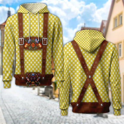 Damen Oktoberfest Hoodie mit Bierkrug-Print – Trachten Kapuzenpullover