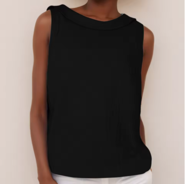 Ärmelloses Top Damen mit Rollkragen