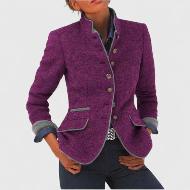 Klassische Strickjacke Damen mit Knopfleiste