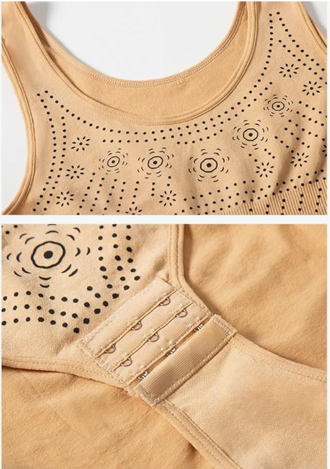 Shapewear Bodysuit ärmellos – formender Body mit Rundhals und Musteroberfläche