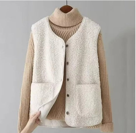 Damen Fleeceweste warm – kuschelige Winterweste