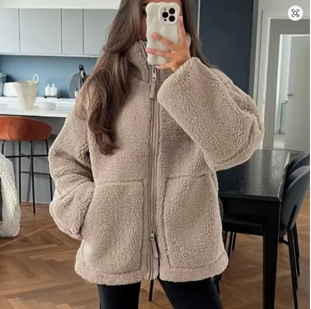 Gemütliche Fleecejacke Damen