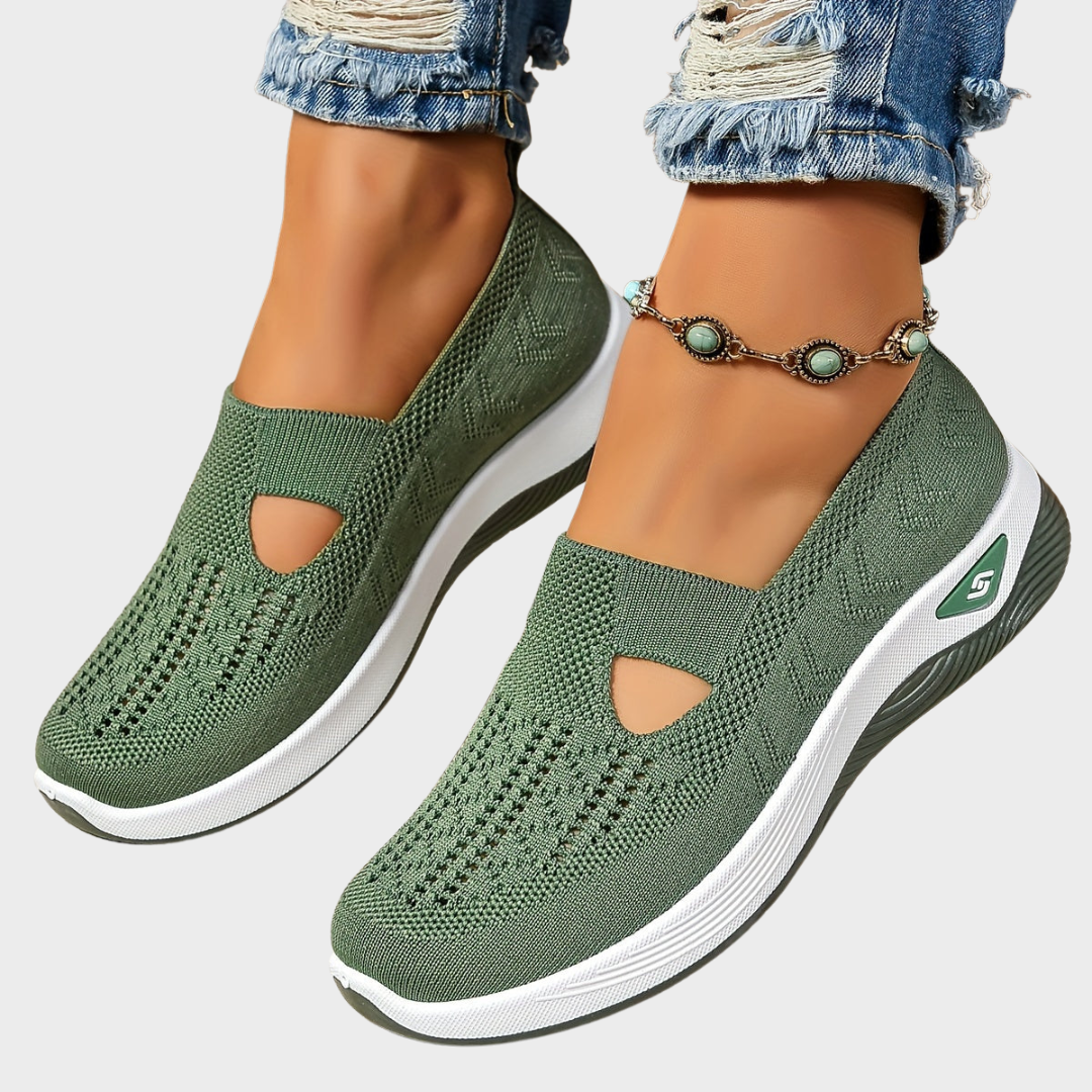 Bequeme Slip-on Schuhe aus Textil – leichte Halbschuhe mit weichem Fußbett