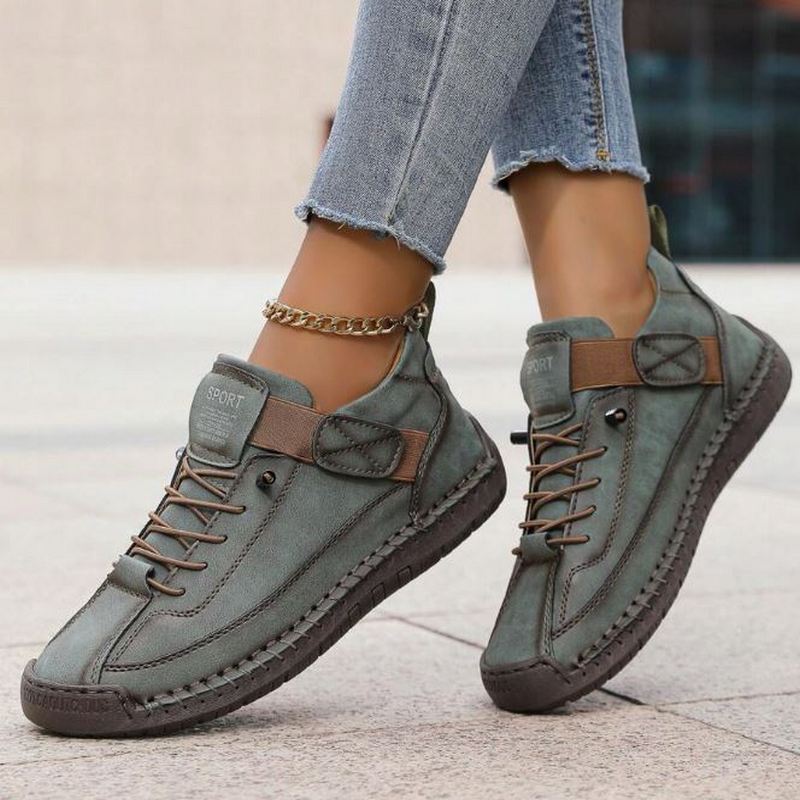 Leichte Slip-on-Sneaker Damen mit Klettverschluss
