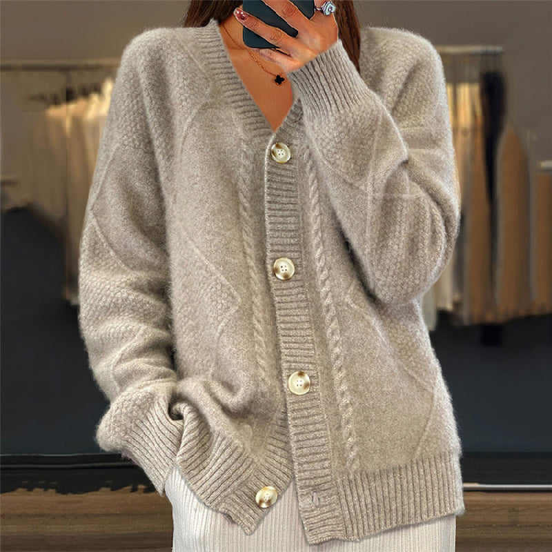Gemütliche Strickjacke Damen langarm